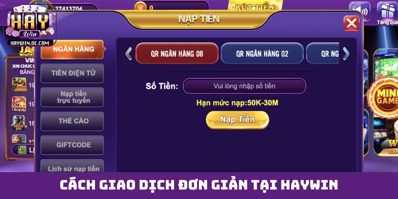 Cách giao dịch đơn giản tại HAYWIN