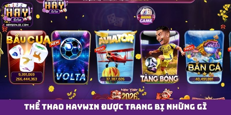 Thể thao HAYWIN được trang bị những gì?